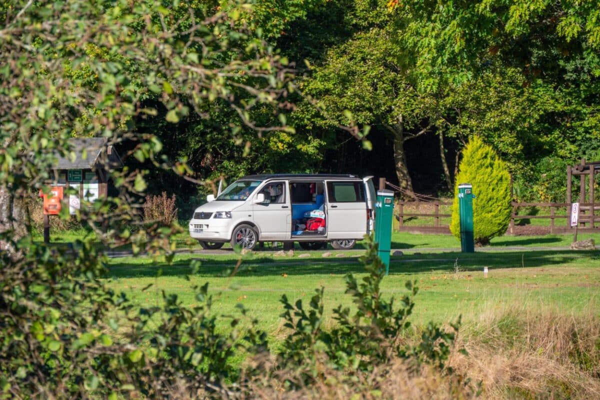 Caravan & Campsite Woodland Pitches in the Loch Lomond, Stirling and The Trossachs National Park